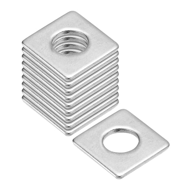 Uxcell Rondelle Carrée, Lot de 20, M8x20x20x2 mm, Rondelles Carrées pour Plaques en Acier Inoxydable 304