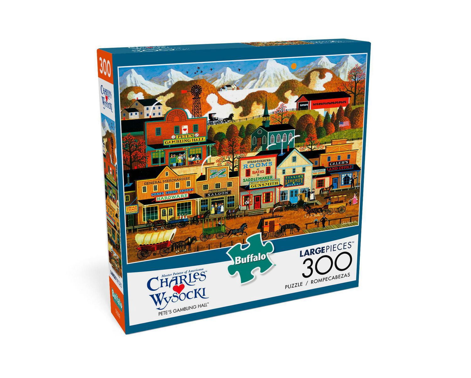 Buffalo Games - Le puzzle Charles Wysocki - Pete's Gambling Hall - en 300 pièces