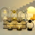 thumbnail image 3 of LCXmlly Battery Operated Lantern LED Lantern Vintage Operated Portable Handle Home Decor Flameless Electronic Lamp Night Light Christmas Party, 3 of 8