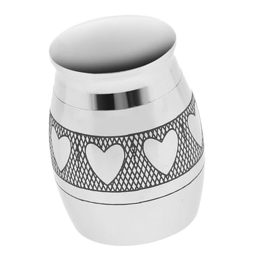 Funeral Keepsake Urn Stainless Steel Cremation Urn For Human Size L
