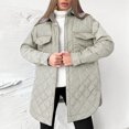 thumbnail image 2 of CEHVOM Manteau Sans Capuche Chaud Uni pour Femmes, Coupe Ajustée, Parka d'Hiver, Manteau, Liquidation, 2 of 6