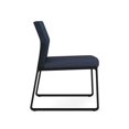 thumbnail image 4 of Fauteuil d'Appoint Sans Accoudoirs pour Réception Gansett / Acier Noir / Bleu / Bleu, 4 of 5