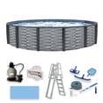 thumbnail image 1 of Affinity 18-ft Round 52-in Deep 7-in Top Rail Resin Swimming Pool Package, 1 of 9