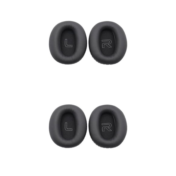 ZheElen Coussinets d'Oreille Couleur Unie Coussin Casque de Jeu Coussinets d'Oreille Oreillette Supra-Auriculaire Pièces de Réparation Remplacement pour W820BT Noir 2 Ensembles