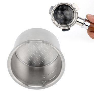 Stainless Steel Coffee Filter, Wear 4 Cups Coffee Filter, 51MM Single Wall for Coffee Machine Accessories 51mm Coffee Machines
