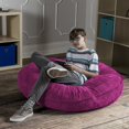thumbnail image 3 of Jaxx Pouf Cocon pour Enfants de 4 Pi, Fuchsia, 3 of 5