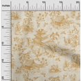 thumbnail image 2 of oneOone Cotton Poplin Dark Beige Fabric Asian Japanese Pattern Craft Projects Decor Fabric Printed By The Yard 42 Inch Wide, 2 of 4