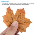 thumbnail image 4 of Unique Bargains Artificial Leaves Fall Maple Autumn Fake Leaf Decoration, Burgundy 300 Pack, 4 of 5