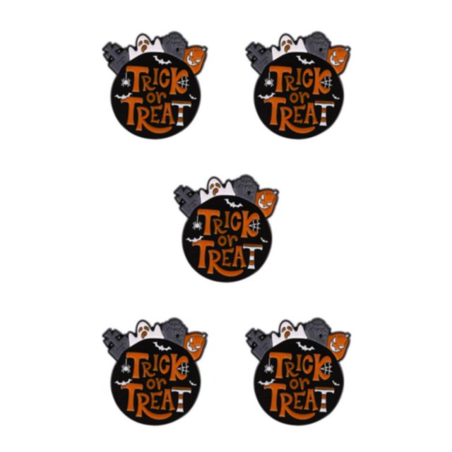 Maytalsory Exquisite And Fashionable Halloween Enamel Pin Brooch Gift For Gothic Jewelry Enthusiasts ghosts 5Set
