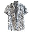thumbnail image 1 of PENGXIANG Mens Summer Fashion Shirts Casual Short Sleeve Beach Tops Loose Casual Blouse, 1 of 3