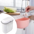 thumbnail image 4 of GROWTH TANK Hanging Bin with Lid, Waste Basket with Sliding Opening, Large Capacity (12 Liters), Kitchen Compost Bin, Waste Container for Bathroom white, 4 of 8