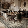 thumbnail image 3 of BERTHMEER 9'x12' Large Area Rugs for Living Room Dining Room Farmhouse Bedroom Vintage Traditional Oriental Distressed Rugs Machine Washable Non-slip Carpets Tapis, Brown, 3 of 7