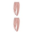 thumbnail image 4 of kurtrusly Chaud et Rester à la Mode Femmes Pantalon d'Hiver Conçu pour le Confort Rose L 2Set, 4 of 6
