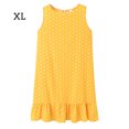 thumbnail image 1 of facefd Robe Femme à Pois Sans Manches Vêtements Ample Robe Débardeur à Volants Jaune TG, 1 of 2