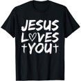 thumbnail image 1 of Jesus Loves You I Jesus T-Shirt, 1 of 4