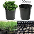 thumbnail image 2 of Pot 100Pcs Plastic Pot Planting Flower Pot Nursery Planter Home Garden Supply, 2 of 6