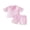 Pink Mom, variant on Argulvti Mommy Daughter Matching Pajamas Elegant Lace Patchwork Short Sleeve Satin Tops with Shorts 2Pcs Sleepwear