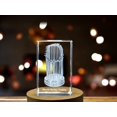 thumbnail image 3 of Trophée Crystal Gravé World Series pour Décor de Baseball / Prix de Championnat MLB Gravé, 3 of 4