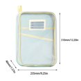 thumbnail image 3 of Vaidha L-shaped Subject Classification Bag Mesh File Bag Thickened Subject Bag Exam Paper Book Storage Bag, 3 of 4