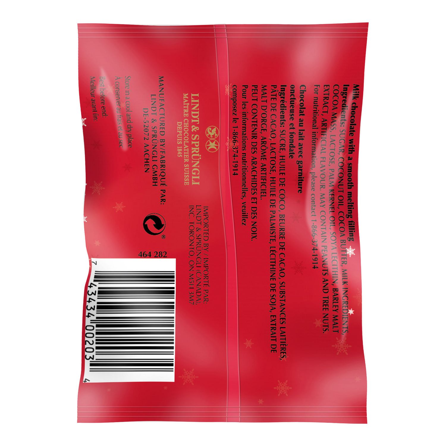 Chocolats au lait Lindor de Lindt à douceur fondante