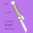 thumbnail image 2 of Conair Double Ceramic Curling Iron, 1.5 inch Barrel, White, 1 Pk, 2 of 11