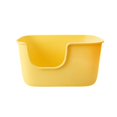 thumbnail image 2 of BELOVING High Sided Cat Litter Boxs Cage Litter Pans for Kitty Hamsters Small Animals Yellow, 2 of 9