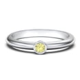 thumbnail image 1 of Bague Classique à Pierre de Naissance Sertie Clos - Citrine (Novembre), 1 of 4