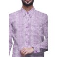 thumbnail image 4 of BESTMAN Chemise en Coton Imprimée avec Poches Col Évasé Boutonnée Chemise Formelle, 4 of 5
