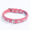 thumbnail image 1 of ATHENS Leather Dog Collar Single Row Rhinestones, 1 of 3