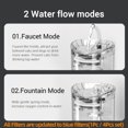thumbnail image 3 of Cat Water Fountain Automatic Pet Water Dispenser Pet Smart Drinker For Cats Auto Sensor Cat Drinking Fountain Accessories Sensor Kit 1 2L, 3 of 6