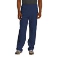 thumbnail image 1 of Jerzees Mens NuBlend Pocketed Open-Bottom Sweatpants, 3X, J Navy, 1 of 1