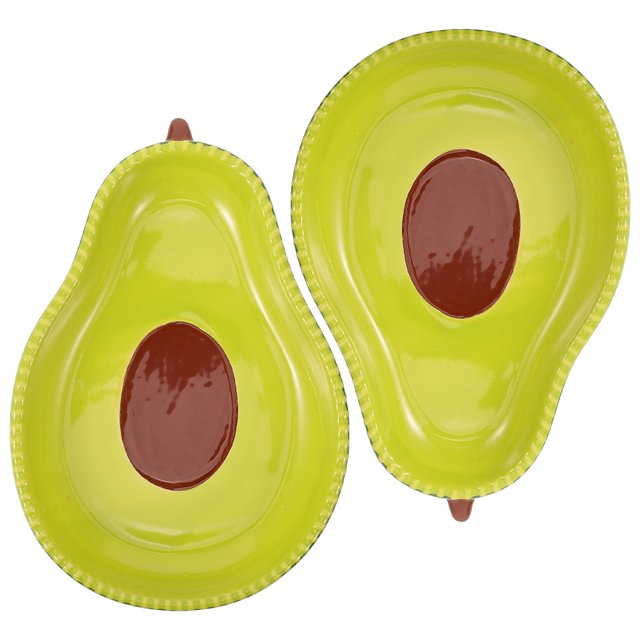 2pcs Avocado Shaped Ceramic Bowls Creative Japanese Fruit Salad And Dessert Bowls Kitchen And Dining Tableware