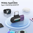 thumbnail image 4 of 6A Digital Display Type C to Type C OTG Adapter for 120W Fast Charging USB C Cable USB2.0 Connector, 4 of 5