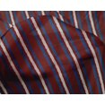 thumbnail image 4 of oneOone Silk Tabby Fabric Stripe Block Printed Fabric 1 Yard 42 Inch Wide, 4 of 4