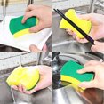 thumbnail image 4 of SHOWERORO 12 Pcs Pot Scrubber High-density Yellow Sponge for Kitchen Cleaning, 4 of 5