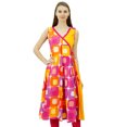 thumbnail image 1 of Phagun Cotton Tunic Dress Angrakha Wrap Style Kurti Kurta For Womens, 1 of 1