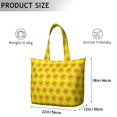thumbnail image 3 of Sac de Voyage Fourre-Tout Style Bohème Vintage à Imprimé Tournesol Jaune Doré, Léger,, 3 of 5