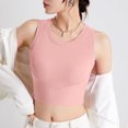 thumbnail image 2 of SwiftWear Womens U Back Sports Shaping Bras Padded High Neck Crop Workout Cotton Tank Tops, 2 of 7