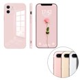 thumbnail image 1 of ziyahi Glass Back Phone Covers with Solid Color Full Rugged Bumper Anti-Slip Design for Iphone 7P/8P/7/8/XS Max/XR/X/XS, 1 of 5