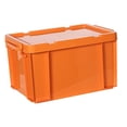 thumbnail image 2 of Boîte de Rangement PP Durable Conteneurs de Rangement Empilables Bac Industriel pour Jouets Orange, 2 of 9