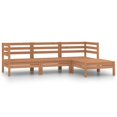 thumbnail image 1 of vidaXL 4 Piece Garden Lounge Set Solid Pinewood Honey Brown, 1 of 12