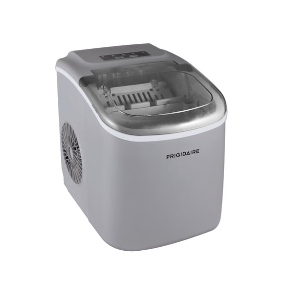 Frigidaire 26 lbs. Bullet Ice Maker, Countertop Ice Machine with LED Controls, Silver