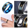 thumbnail image 1 of Couple Rings Delicate Ring Smart Sensor Body Temperature Smart Sensor Body Small Lightness Finger Jewelry Wedding Women Engagement Blue 12#, 1 of 7