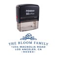 thumbnail image 1 of Printtoo Self Inking Custom Text Personalized Address With House Design Envelope Rubber Stamp-Blue, 1 of 1