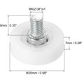 thumbnail image 3 of 8Pcs Plastic Drawer Pulley Replacement Wheels Bearing Small Pulley With Nuts Shower Room Pulley Rollers Runners Hardware, 3 of 8