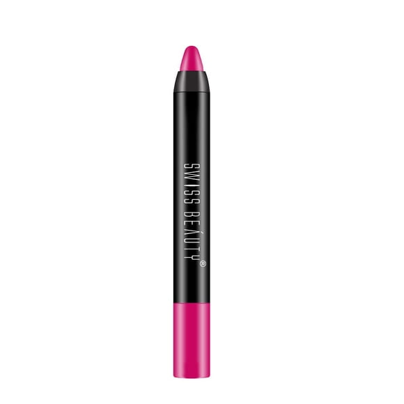 2x Swiss Beauty 12 Hrs. Stay Matte Lip Crayon, Fuchsia Pink, 3gm Each