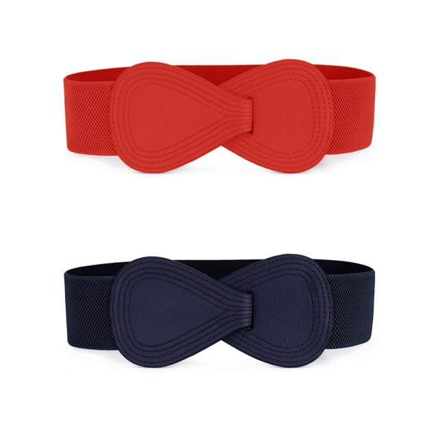 Unique Bargains Women's Elastic Belts for Dress