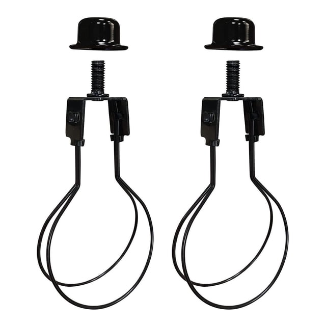 Lot de 2 Adaptateurs à Pince pour Abat-Jour Rond, Pince pour Ampoule ALUCSET