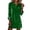 Green, variant on GDREDA Elegant Fashionable Midi Gown Casual Long Sleeve Party Dress With Sequin Applique For Women Daily Wear Black,S