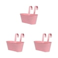 thumbnail image 1 of relayinert Outdoor Hanging Pots For Plants Practical And Beautiful Solution Detachable Pink 3Set, 1 of 6